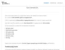 Tablet Screenshot of eurogeneral.hu